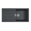 Franke Sety Kuchynský set T125Č, tectonitový drez S2D 611-100 a batéria FC 6018.901, čierna/matná čierna 143.0687.344