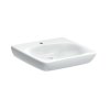 Geberit Selnova Comfort Umývadlo 55x55 cm, bezbariérové, s 1 otvorom na batériu, bez prepadu, biela 500.187.01.7