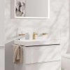 Hansgrohe Tecturis E Umývadlová batéria s výpusťou, CoolStart, EcoSmart, kefovaný bronz 73002140-HG