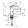 Hansgrohe Tecturis E Umývadlový ventil, pre studenú vodu, EcoSmart, chróm 73013000-HG