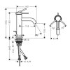 Hansgrohe Tecturis S Umývadlová batéria s výpusťou, EcoSmart, matná biela 73310700-HG