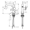 Hansgrohe Tecturis S Umývadlová batéria s výpusťou, CoolStart, EcoSmart, chróm 73323000-HG