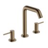 Hansgrohe Tecturis S Umývadlová batéria s výpusťou Push-Open, 3-otvorová inštalácia, EcoSmart, kefovaný bronz 73330140-HG