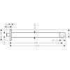 Hansgrohe Príslušenstvo Sprchové rameno, 41 cm, matná biela 24337700-HG