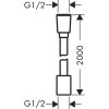Hansgrohe Hadice Sprchová hadica, 200 cm, chróm 28230000-HG