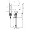 Hansgrohe Tecturis E Umývadlová batéria s výpusťou, 2-otvorová inštalácia, CoolStart, EcoSmart+, kefovaný bronz 73053140-HG
