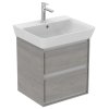 Ideal Standard Connect Air Umývadlová skrinka, 48x41x52 cm, sivý dub/matný biely lak E1607PS