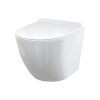 Alcadrain Keramika Závesné WC s doskou Slim, SoftClose, Rimless, biela WC SOLID
