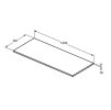 Ideal Standard i.Life B Doska pod umývadlo, 120 cm, dub T5284NX