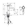 Hansgrohe Tecturis S Umývadlová batéria s výpusťou, CoolStart, EcoSmart, matná biela 73318700-HG