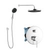 kielle Oudee Sprchový set s batériou pod omietku, na 2 spotrebiče, s príslušenstvom a telesom, chróm 20602SP20