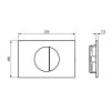 Ideal Standard Oleas Ovládanie splachovania, oceľ R0503GN