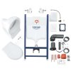 Grohe Solido Set predstenovej inštalácie, klozetu a dosky softclose, tlačidlo Skate Air, alpská biela 39116000-GR