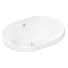 Hansgrohe Xuniva U Umývadlo, 55x40 cm, s prepadom, bez otvoru na batériu, biela 60157450-HG