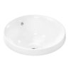 Hansgrohe Xuniva S Umývadielko, priemer 40 cm, s prepadom, bez otvoru na batériu, SmartClean, biela 61054450-HG