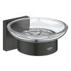 Grohe QuickFix Start Cube Mydlovnička s držiakom, sklo/matná čierna 410962430-GR
