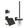 Grohe QuickFix Start Cube Set doplnkov pre toaletu 3 v 1, matná čierna 411232430-GR