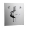 Hansgrohe  Sprchový set s batériou pod omietku, s telesom, 26x26 cm, chróm SANI21HHH001-HG