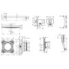 Hansgrohe  Sprchový set s termostatom pod omietku, s telesom, priemer 26 cm, 3 prúdy, chróm SANI21HHH002-HG