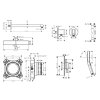 Hansgrohe  Sprchový set s batériou pod omietku, s telesom, priemer 25 cm, 3 prúdy, chróm SANI21HHH004-HG