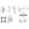 Hansgrohe  Sprchový set s termostatom pod omietku, s telesom, priemer 36 cm, 3 prúdy, chróm SANI21HHH011-HG