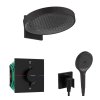 Hansgrohe  Sprchový set s termostatom pod omietku, s telesom, priemer 36 cm, 3 prúdy, matná čierna SANI21HHH411-HG