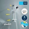Grohe Precision Feel Sprchový set s termostatom, 3 prúdy, chróm 34791001-GR