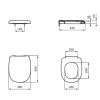 Ideal Standard Tesi WC doska, biela T663001
