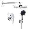 Grohe Start Edge Sprchový set pod omietku, priemer 25 cm, 2 prúdy, chróm 25293000-GR