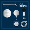 Grohe Start Edge Sprchový set pod omietku, priemer 25 cm, 2 prúdy, chróm 25293000-GR