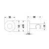 Duravit  Držiak sprchy, zlatá UV0620007034