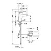 Duravit DuraStyle Basic Umývadlová batéria s výpusťou, MinusFlow, chróm N11012001010