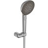 Hansa Aurelia Set sprchovej hlavice, držiaka a hadice, 3 prúdy, brúsená oceľ 4717012080