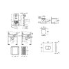 Grohe Rapid SLX Set predstenovej inštalácie, klozetu, dosky SoftClose a tlačidla Arena Cosmopolitan, alpská biela SANI11BB3104-GR
