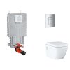 Grohe Uniset Set predstenovej inštalácie, klozetu, dosky SoftClose a tlačidla Skate Cosmopolitan, chróm SANI15BB2107-GR
