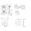 Grohe Rapid SL Set predstenovej inštalácie, klozetu, dosky SoftClose, tlačidla Even a súpravy na vhadzovanie tabliet, phantom black SANI11BB5137-GR