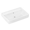 Hansgrohe Xanuia Q Umývadlo 70x48 cm, s prepadom, bez otvoru na batériu, biela 60222450-HG