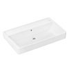 Hansgrohe Xanuia Q Umývadlo 80x48 cm, s prepadom, bez otvoru na batériu, biela 60226450-HG
