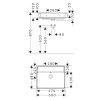 Hansgrohe Xanuia Q Umývadlo 60x48 cm, s prepadom, bez otvoru na batériu, biela 60244450-HG