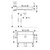 Hansgrohe Xanuia Q Umývadlo 70x48cm, s prepadom, bez otvoru na batériu, biela 60249450-HG