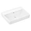 Hansgrohe Xanuia Q Umývadlo 65x48 cm, s prepadom, bez otvoru na batériu, biela 60254450-HG