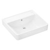 Hansgrohe Xanuia Q Umývadlo 55x48 cm, s prepadom, bez otvoru na batériu, SmartClean, biela 61146450-HG