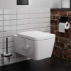 Hansgrohe EluPura Q Závesné WC s doskou SoftClose, Rimless, AquaChannel Flush, biela 60293450-HG