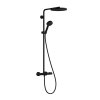 Hansgrohe Pulsify S Puro Sprchový set s termostatom, priemer 26 cm, 3 prúdy, matná čierna 24236670-HG