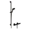 Hansgrohe Pulsify Select S Sprchový set s termostatom, 3 prúdy, EcoSmart, matná čierna 24271670-HG