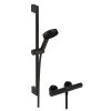 Hansgrohe Pulsify Select S Sprchový set s termostatom, 3 prúdy, EcoSmart, matná čierna 24272670-HG