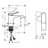 Hansgrohe Vivenis Umývadlová batéria, EcoSmart, CoolStart, matná čierna 75015670-HG
