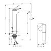 Hansgrohe Vivenis Umývadlová batéria s výpusťou, EcoSmart, CoolStart, chróm 75044000-HG