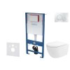 kielle Genesis Set predstenovej inštalácie, klozetu Oudee Vortex, dosky softclose a tlačidla Gemini II, lesklý chróm 30505SS83