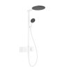 Hansgrohe Raindance Alive S Sprchový set s termostatom, priemer 30 cm, 3 prúdy, matná biela 24582700-HG
